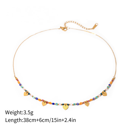 Stainless Steel Beach Vacation Necklace Combination