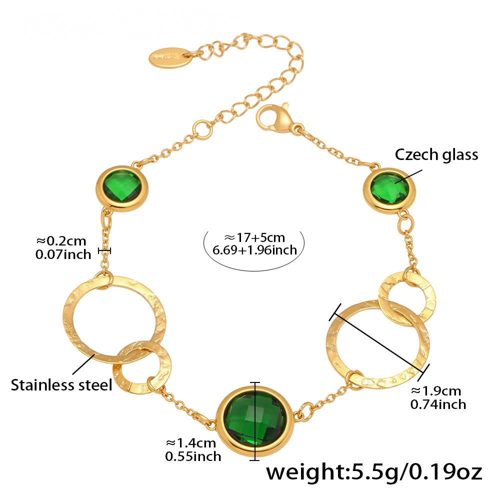 Super Sparkling Transparent Czech Glass Bracelet