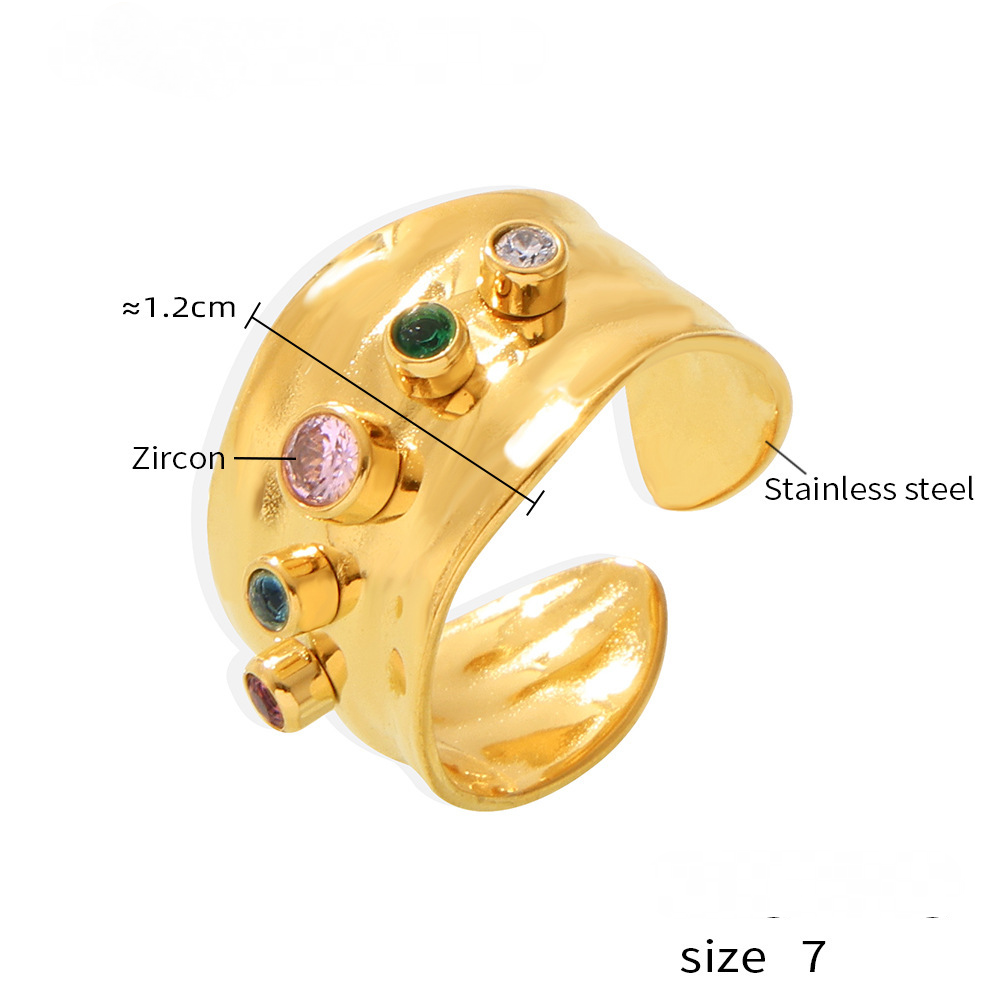 Cubic Zirconia Cuff Ring Hoop Earrings Jewelry Suit