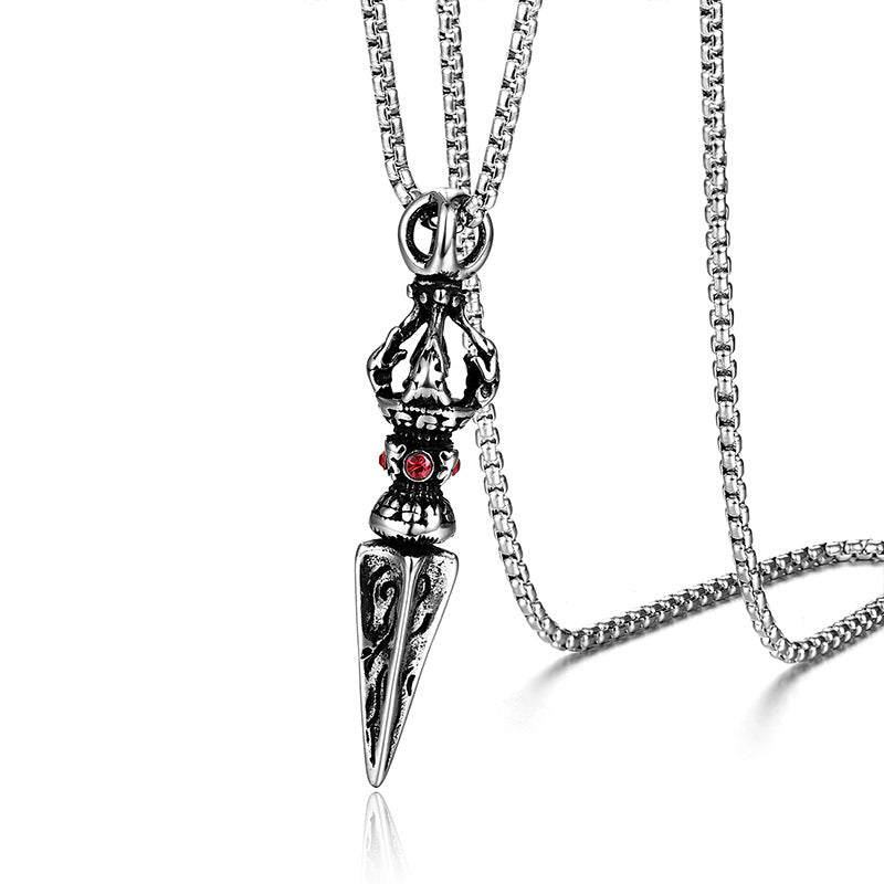 Stainless Steel Magic Wand Necklace