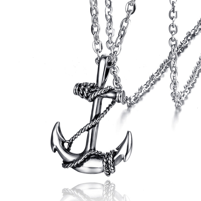 Stainless Steel Anchor Necklace