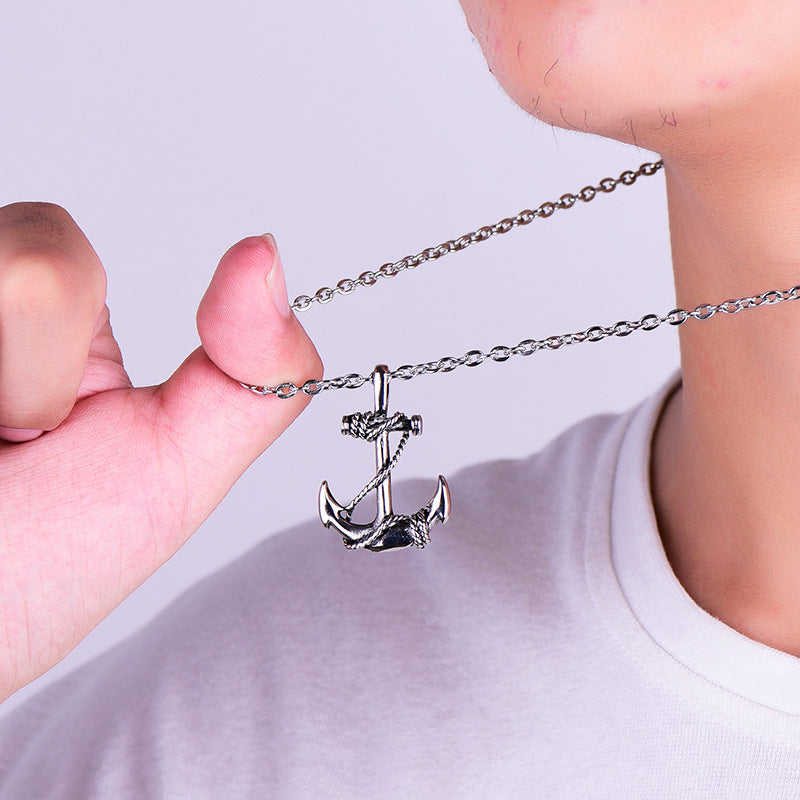 Stainless Steel Anchor Necklace