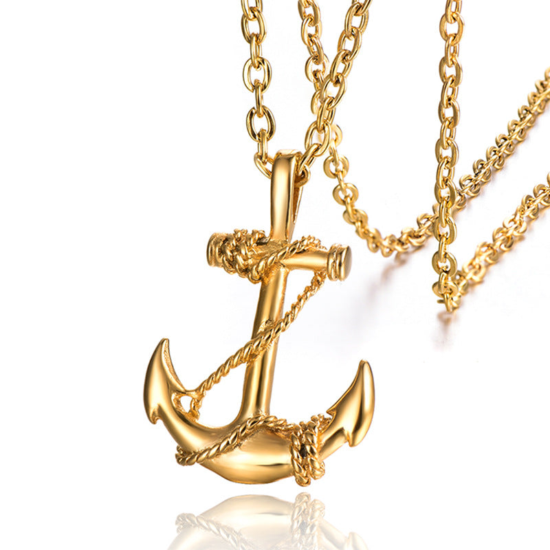 Stainless Steel Anchor Necklace