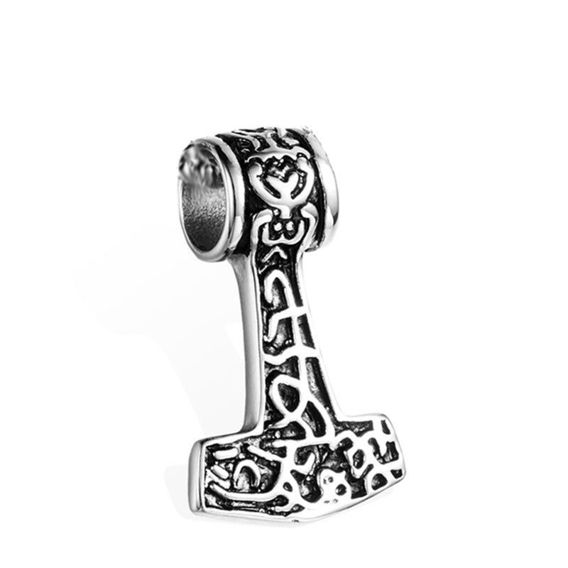 Stainless Steel Hammer Pendant Necklace