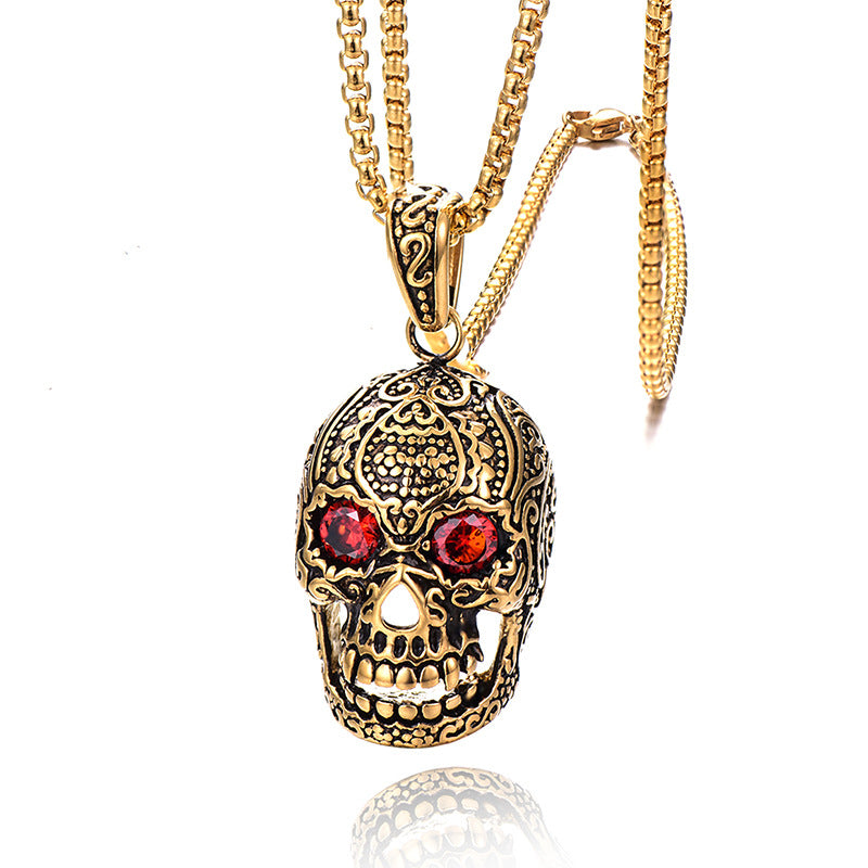 Skull Pendant Stainless Stee Necklace
