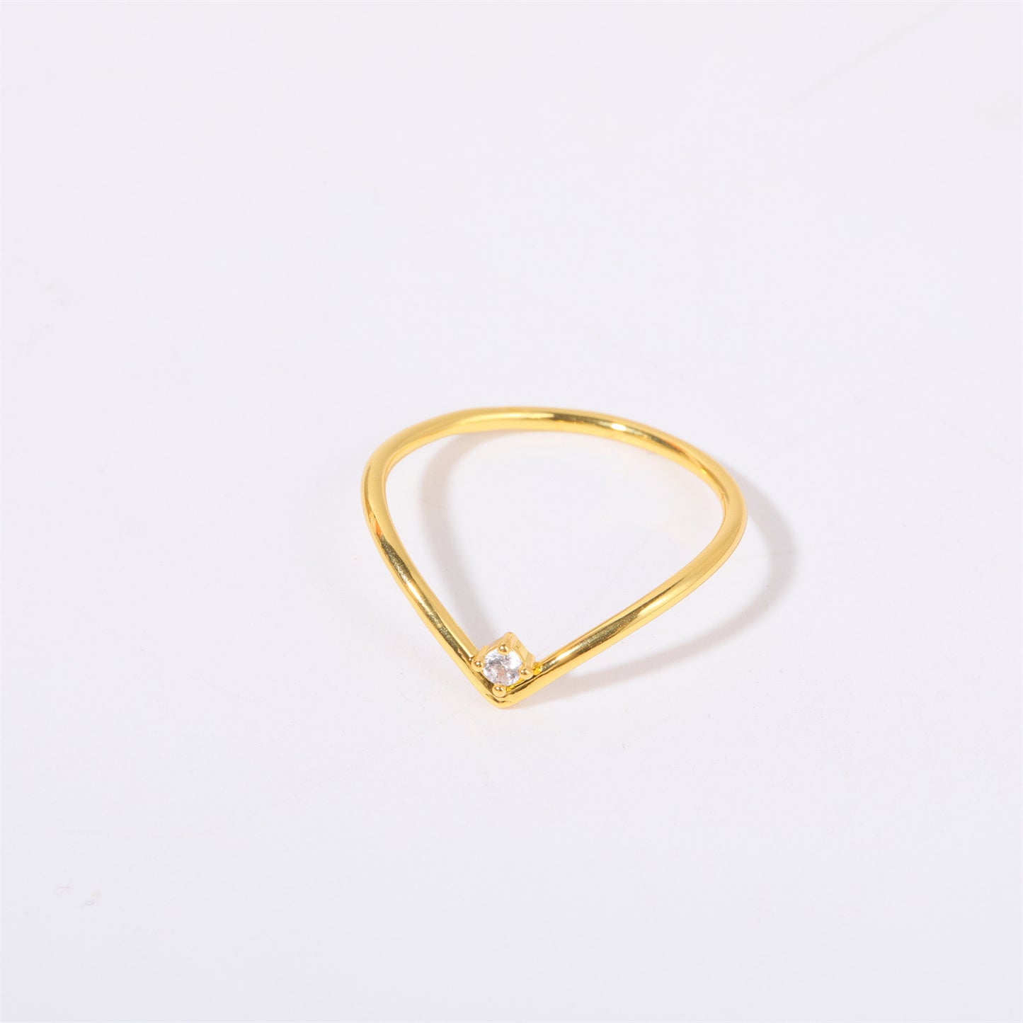 Stainless Steel Minimalist Birthstone Ring
