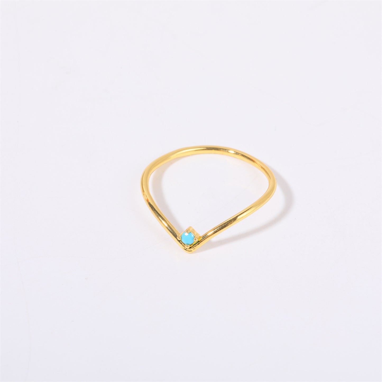 Stainless Steel Minimalist Birthstone Ring