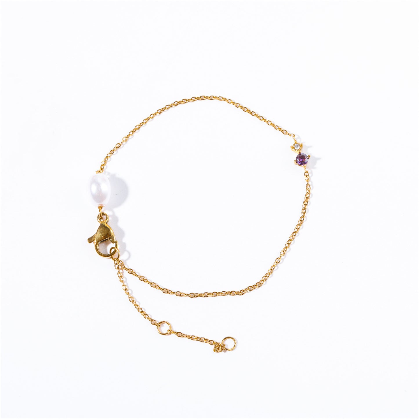 Stainless Steel Vintage Birthstone Bracelet