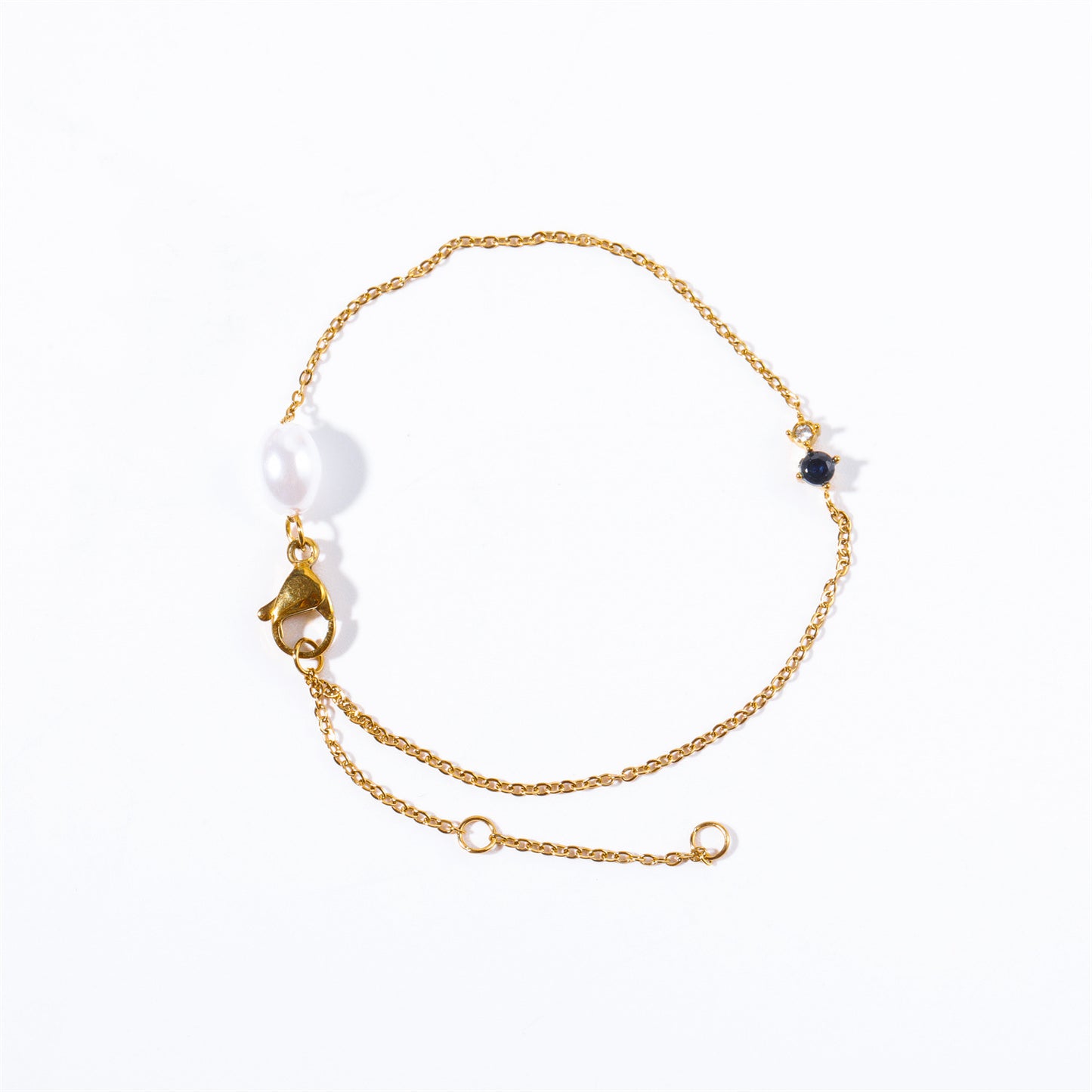 Stainless Steel Vintage Birthstone Bracelet