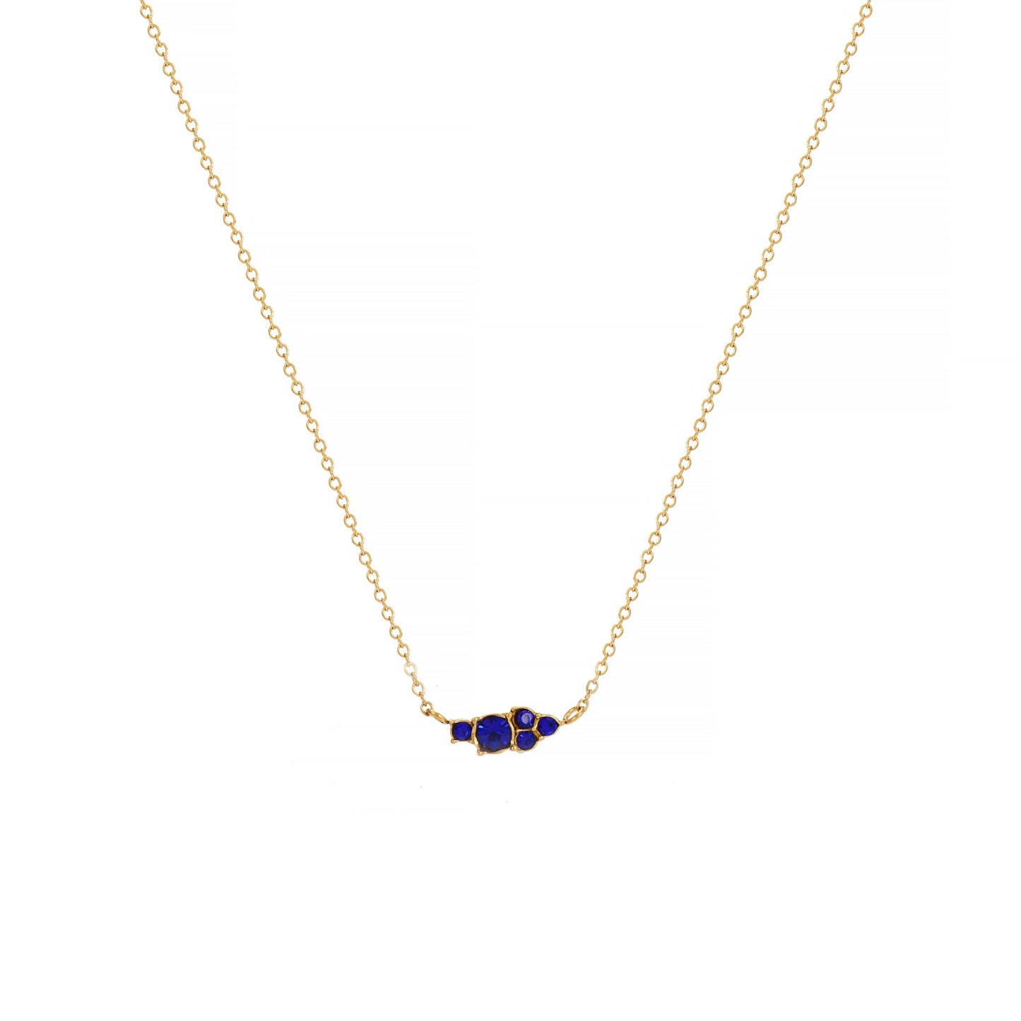 Stainless Steel Round Birthstone Combination Pendant Necklace