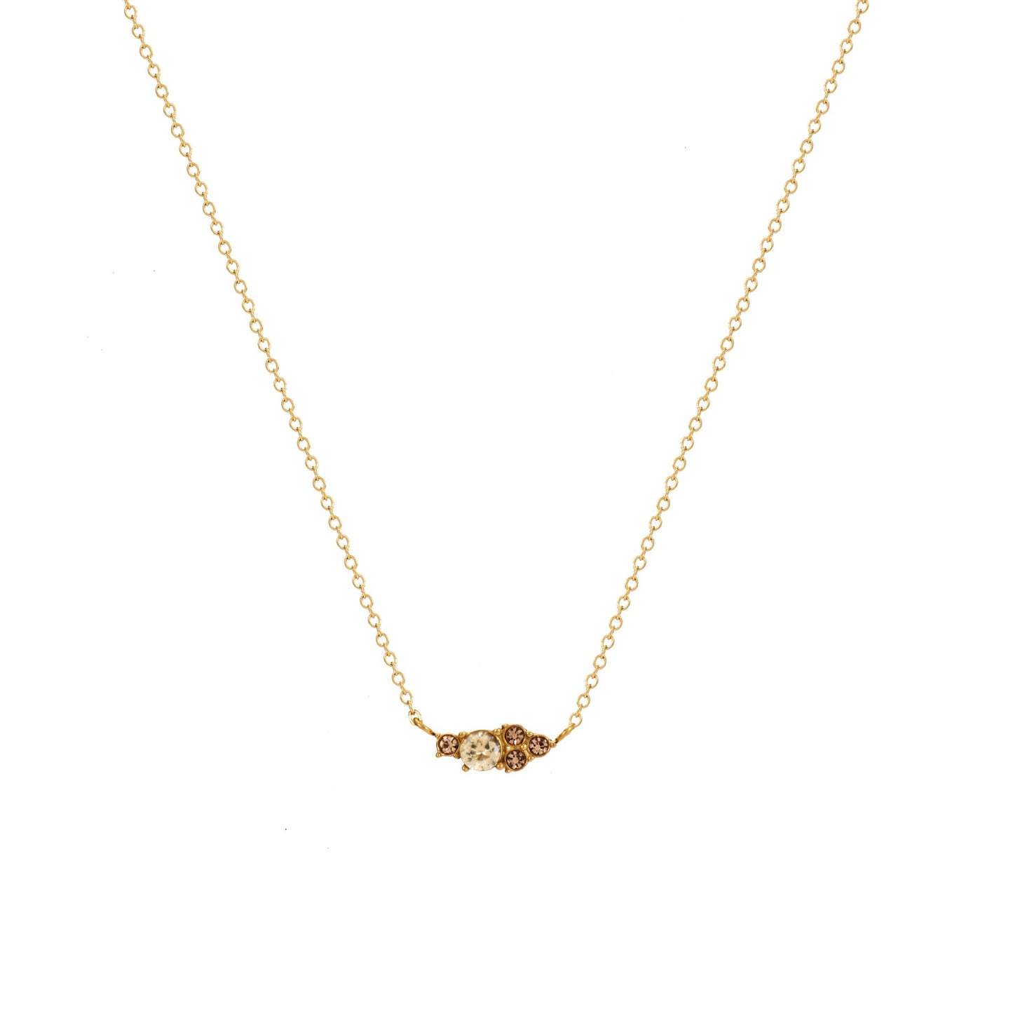 Stainless Steel Round Birthstone Combination Pendant Necklace