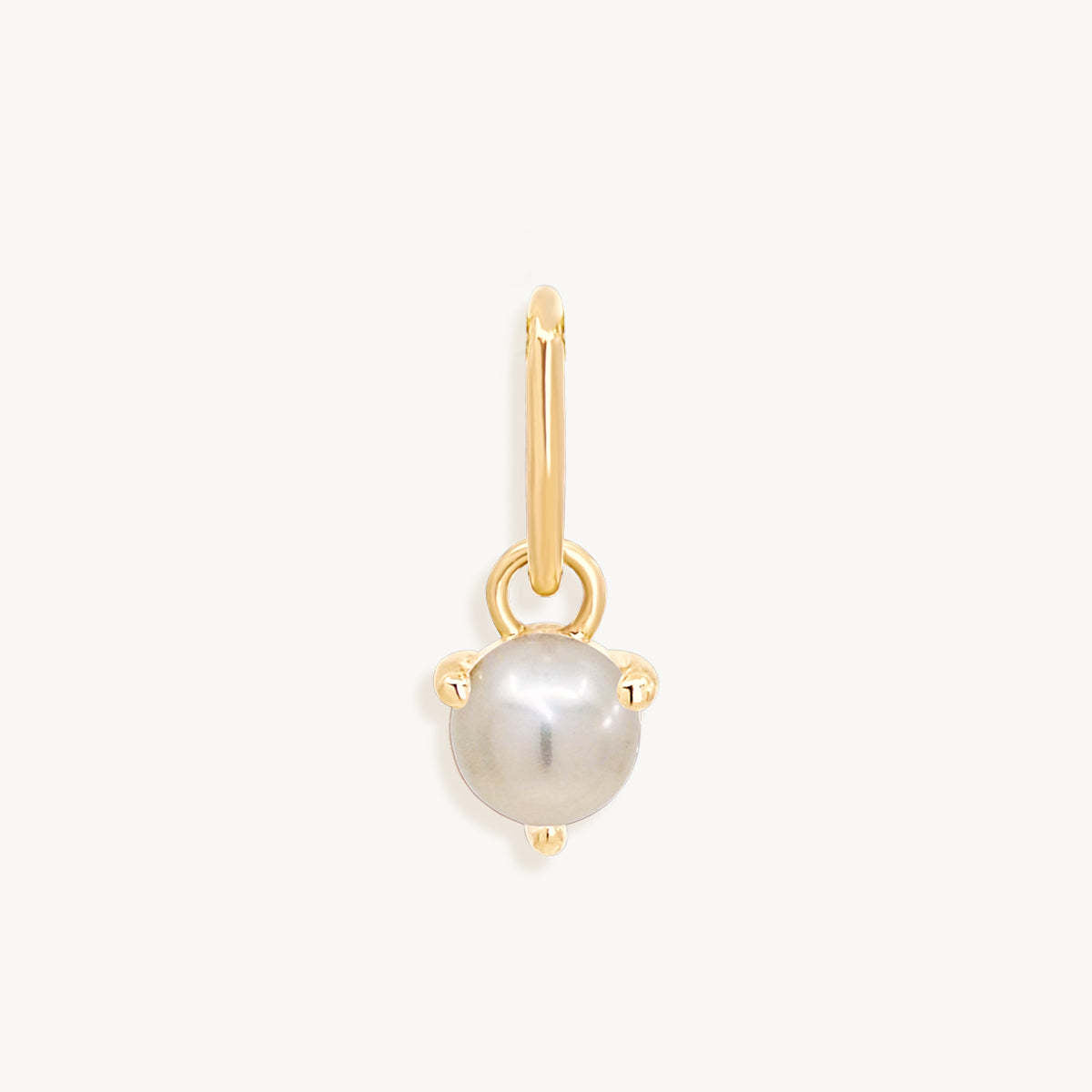 Stainless Steel Round Simple Birthstone Pendant