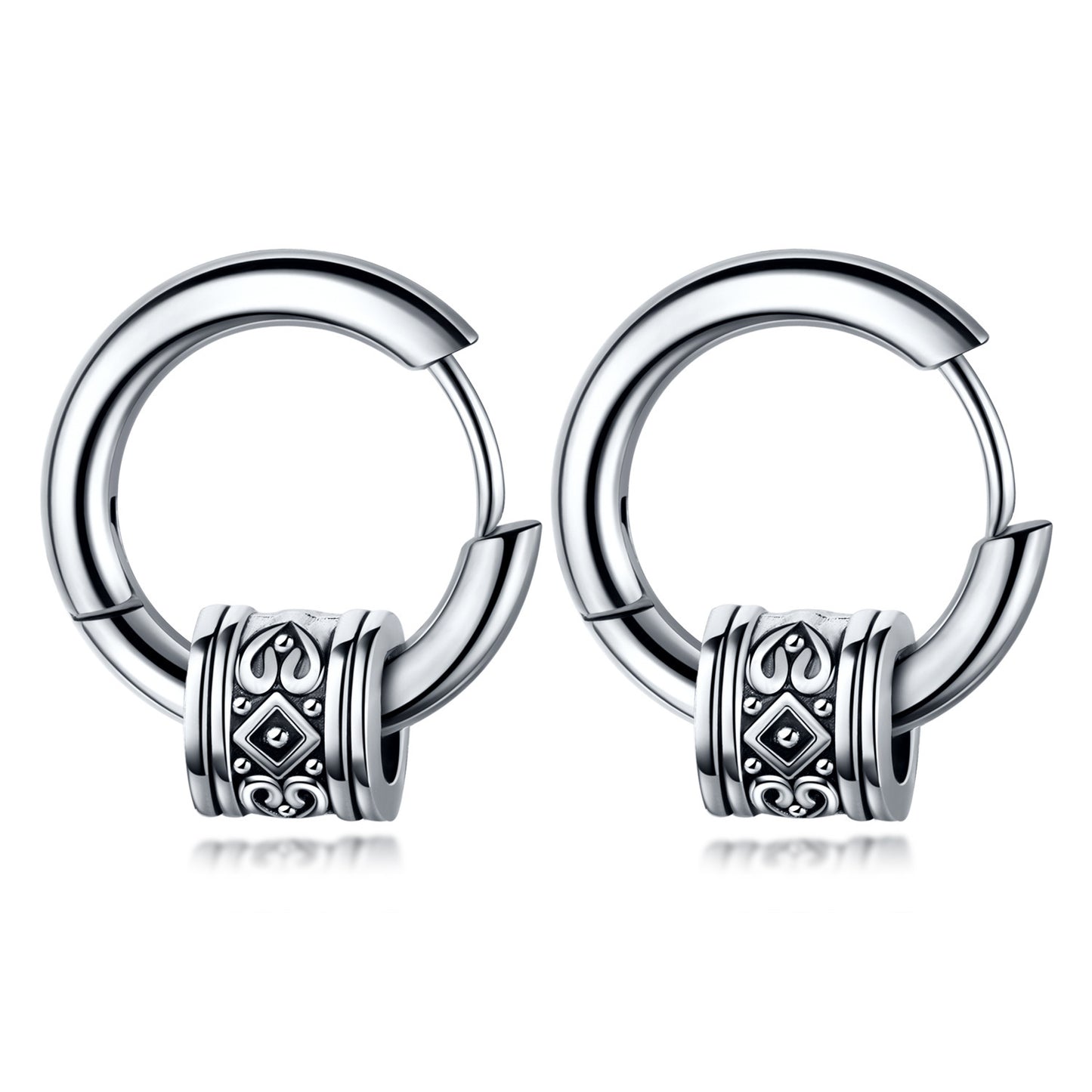 Stainless Steel Vintage Drop Earrings