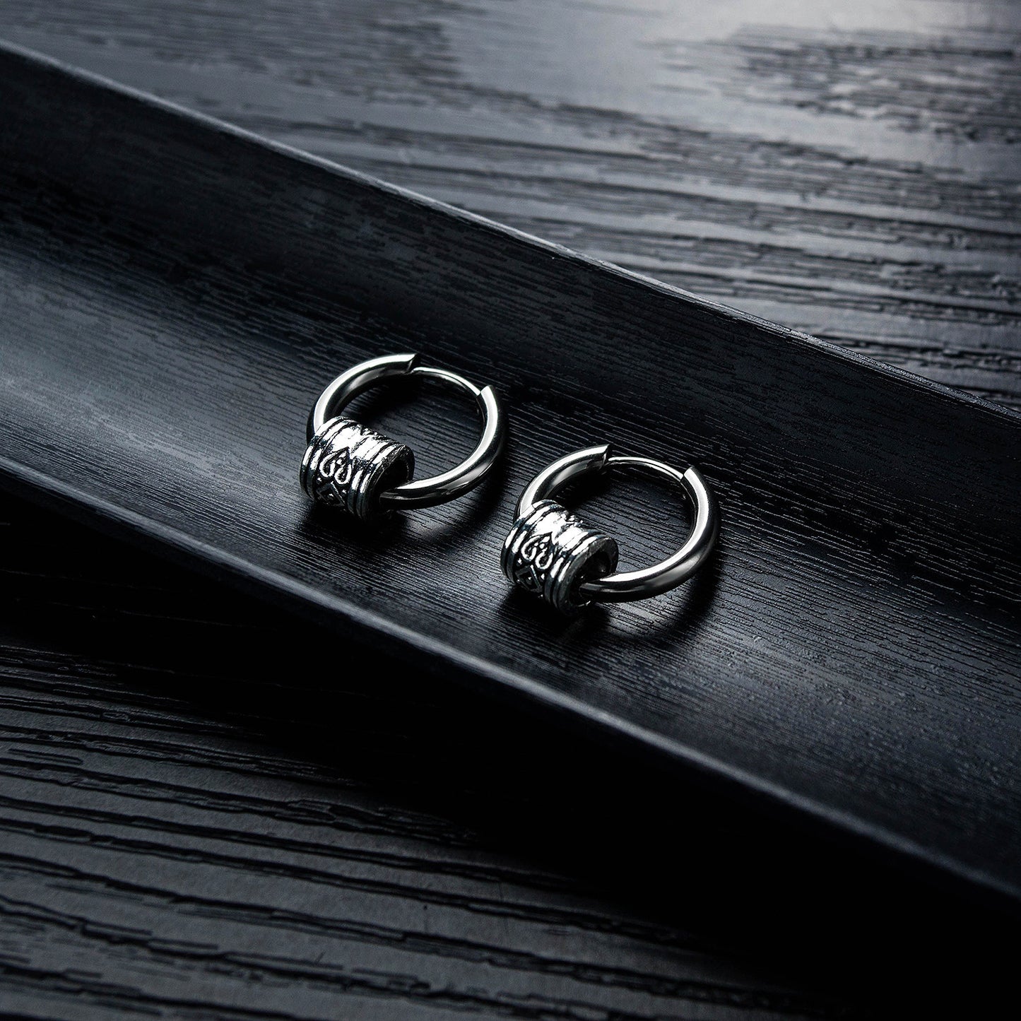 Stainless Steel Vintage Drop Earrings