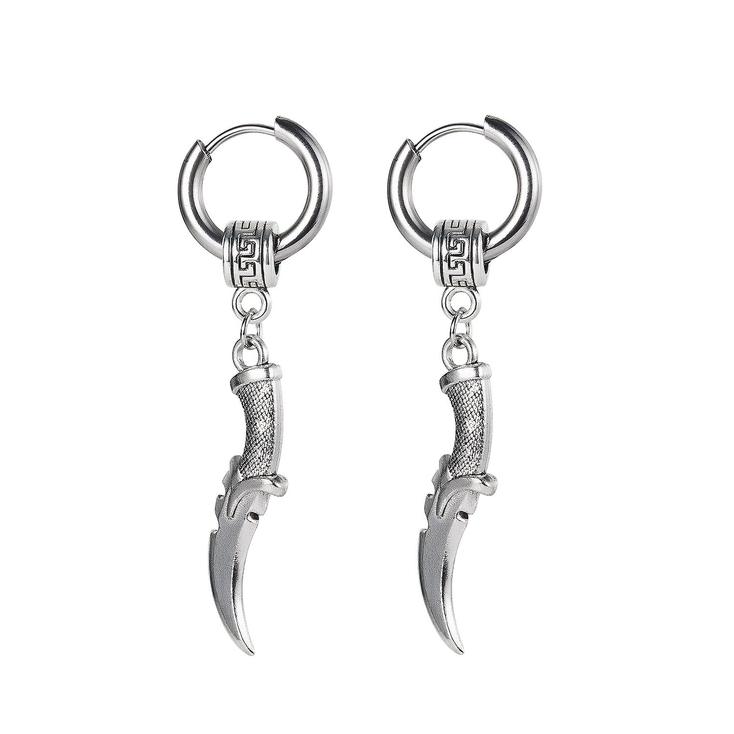 Stainless Steel Dagger Earrings