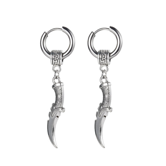 Stainless Steel Dagger Earrings