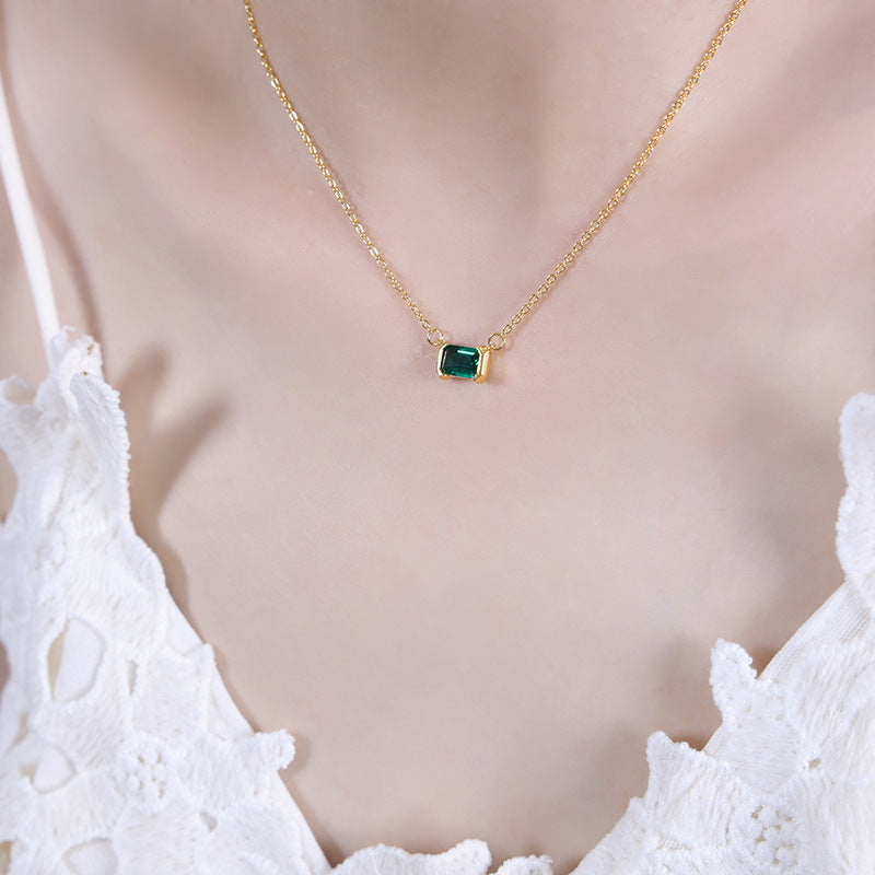 Personalized and Elegant Stackable Green Beaded Necklace