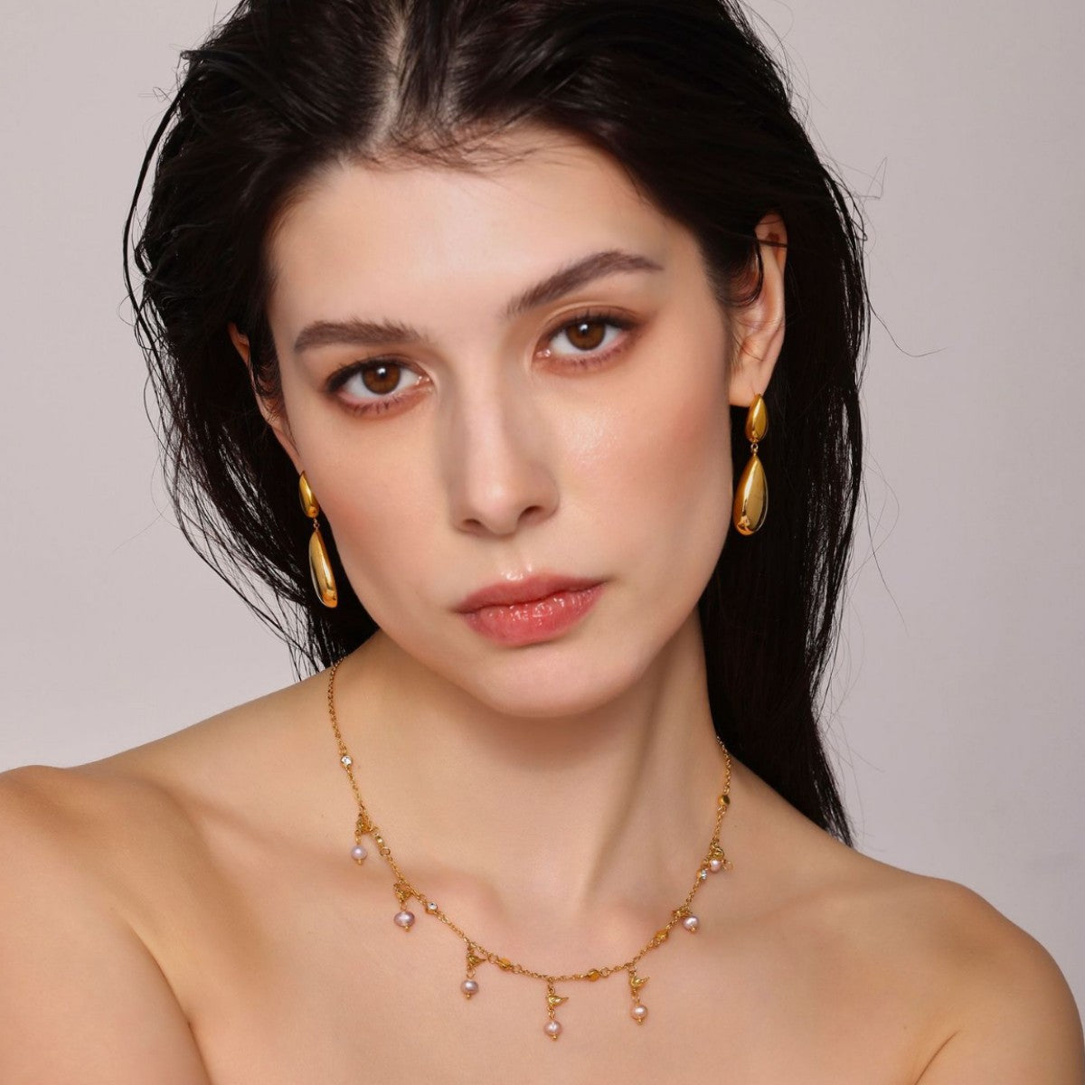 Stainless Steel Water Drop Earrings