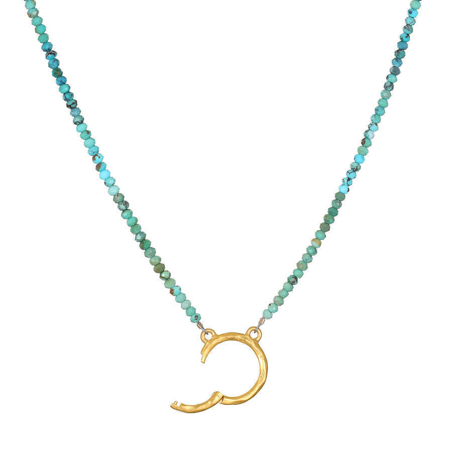 Stainless Steel Beaded Chain Live Buckle Necklace