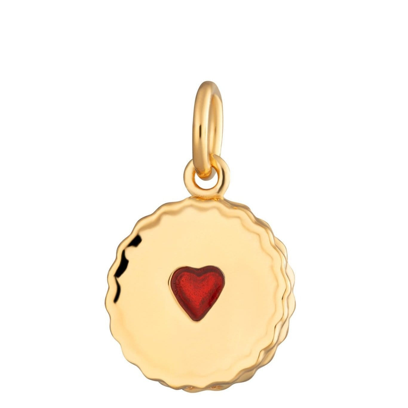 Stainless Steel Casual Teapot Biscuit Heart Pendant