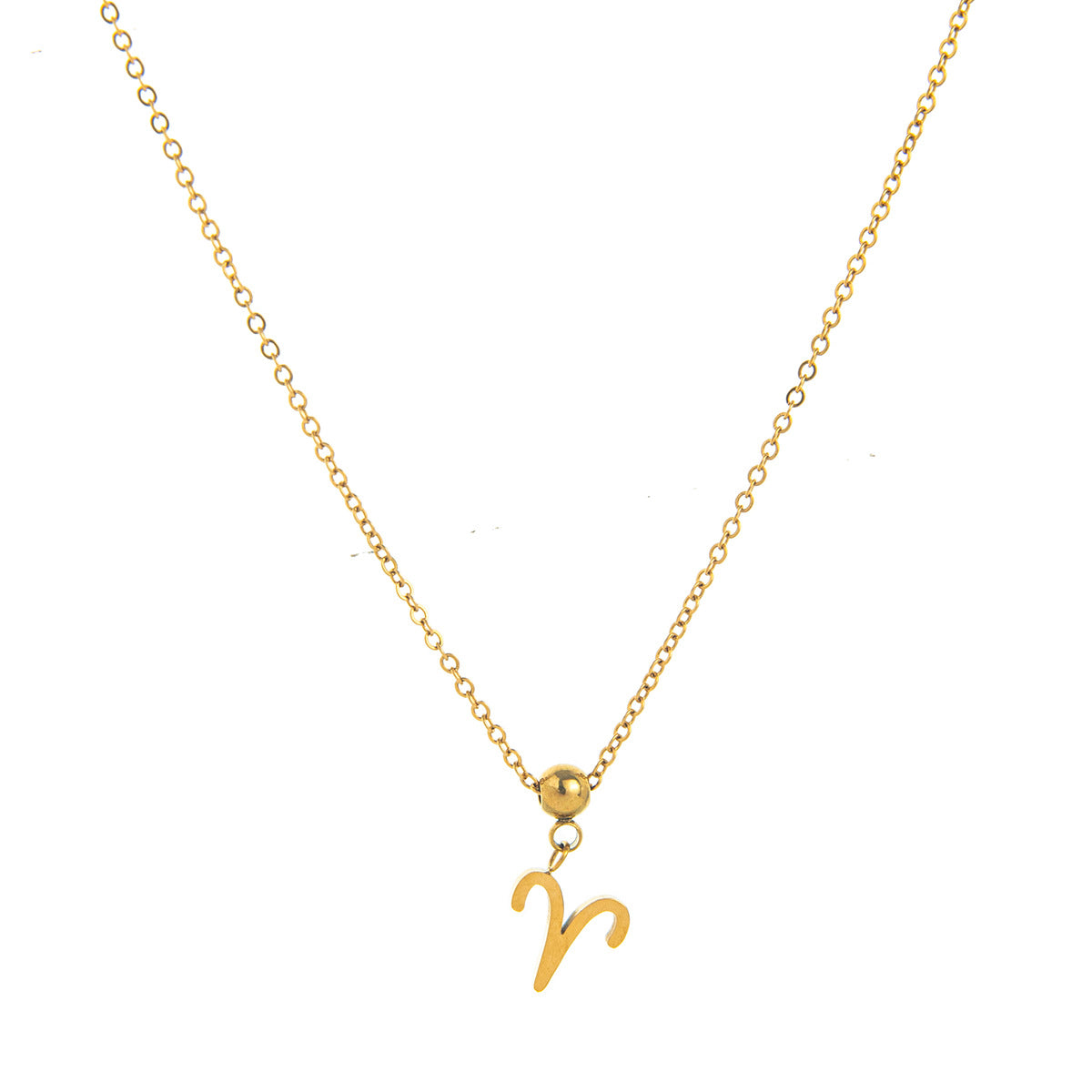 18K Gold PVD Stainless Steel Zodiac Pendant