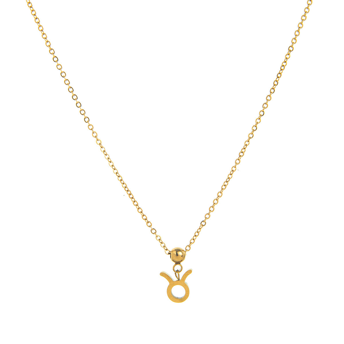 18K Gold PVD Stainless Steel Zodiac Pendant