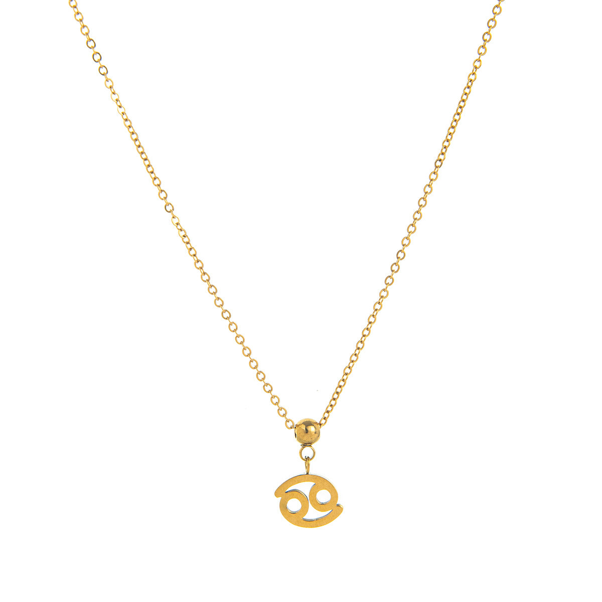 18K Gold PVD Stainless Steel Zodiac Pendant