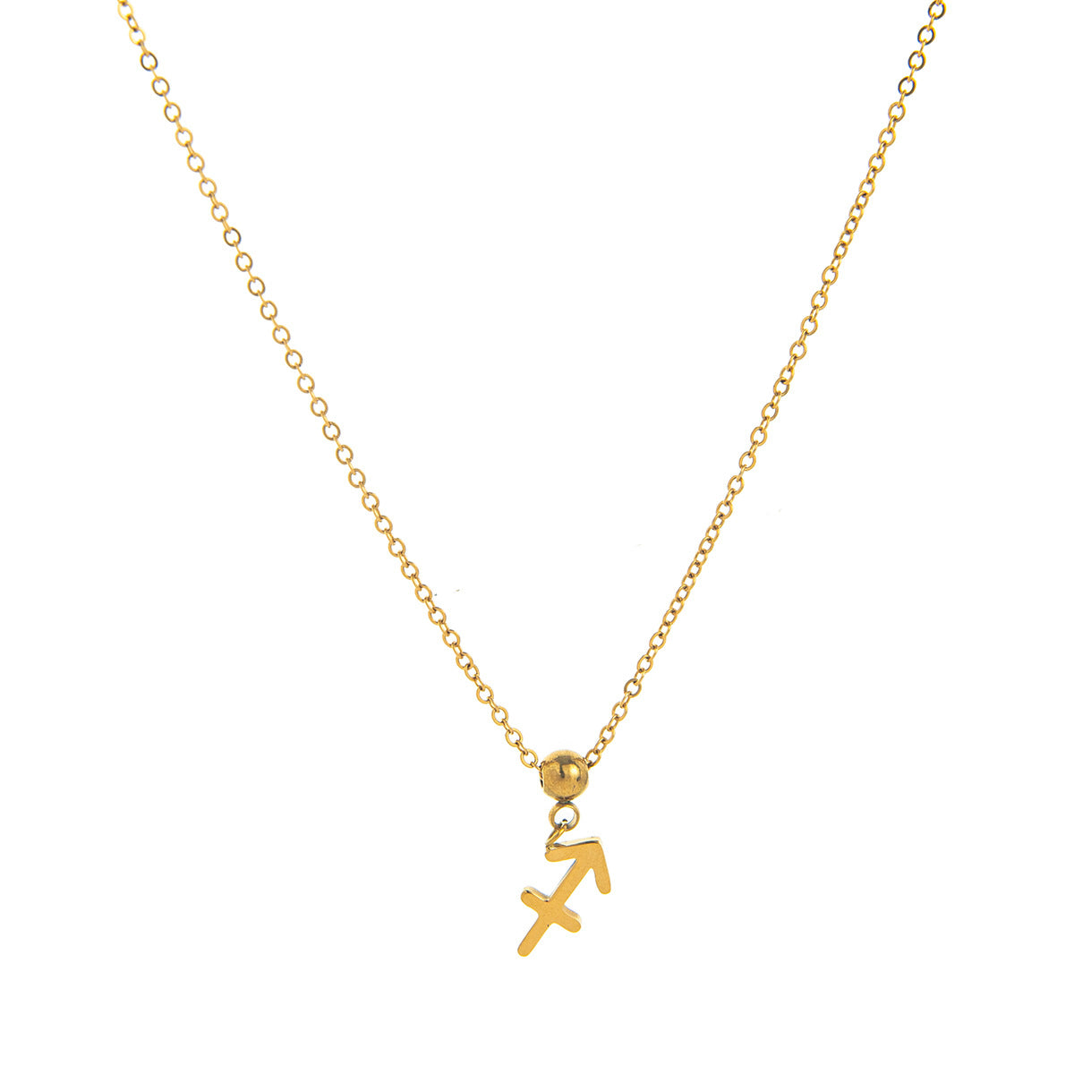 18K Gold PVD Stainless Steel Zodiac Pendant