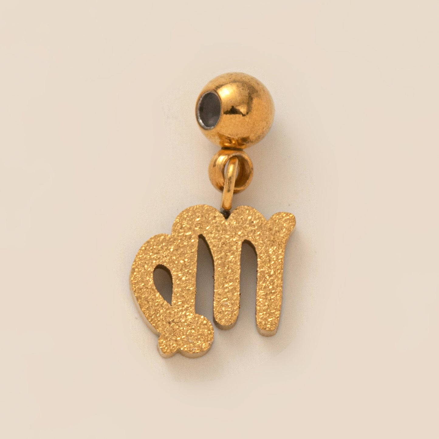 Stainless Steel Brushed Zodiac Pendant