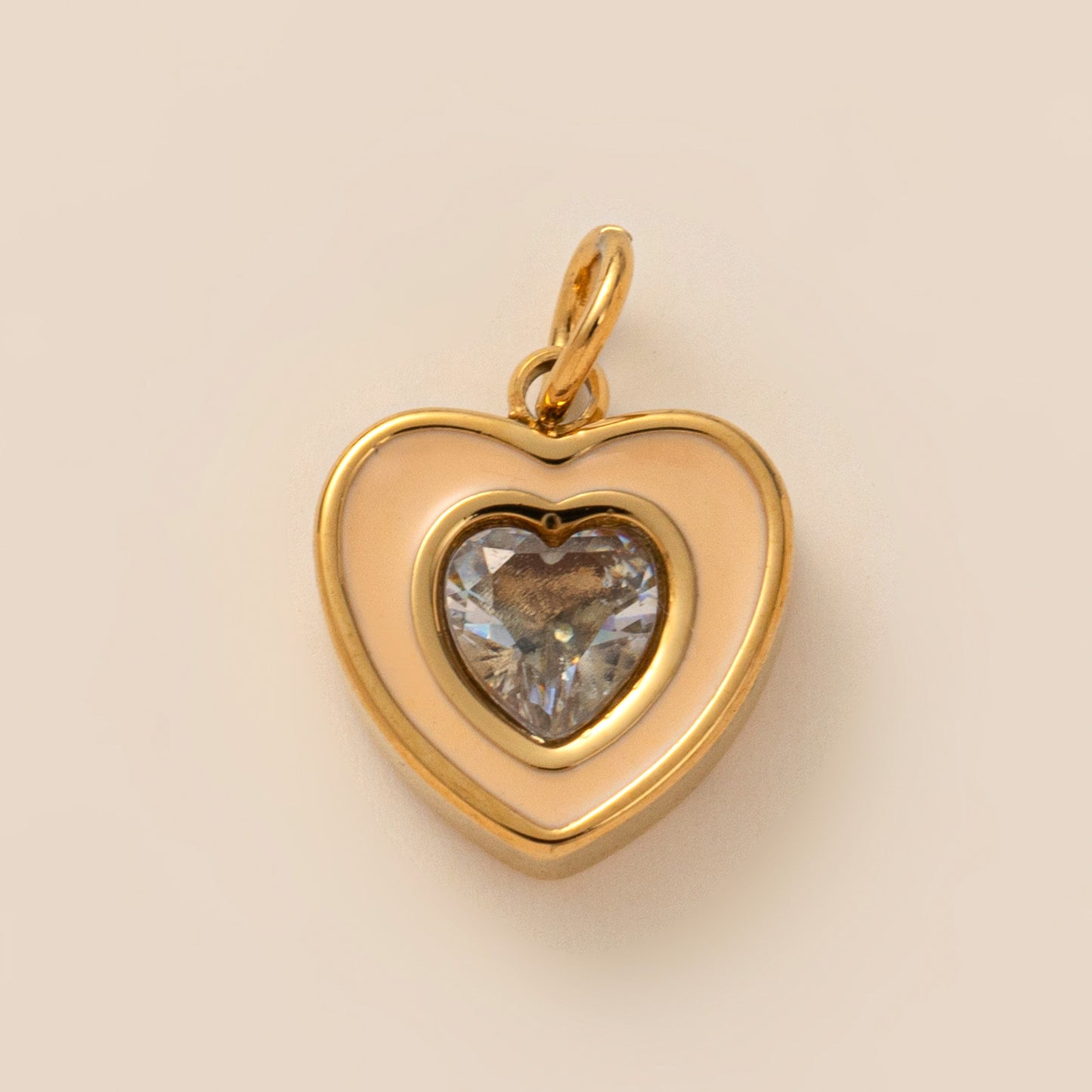 Stainless Steel Birthstone Heart Round Rectangular Pendant