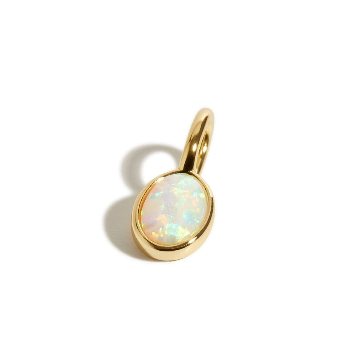 Stainless Steel Twelve Birthstone Square Round Pendant