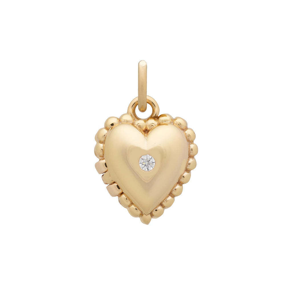 Stainless Steel Heart Animal Food Pendant