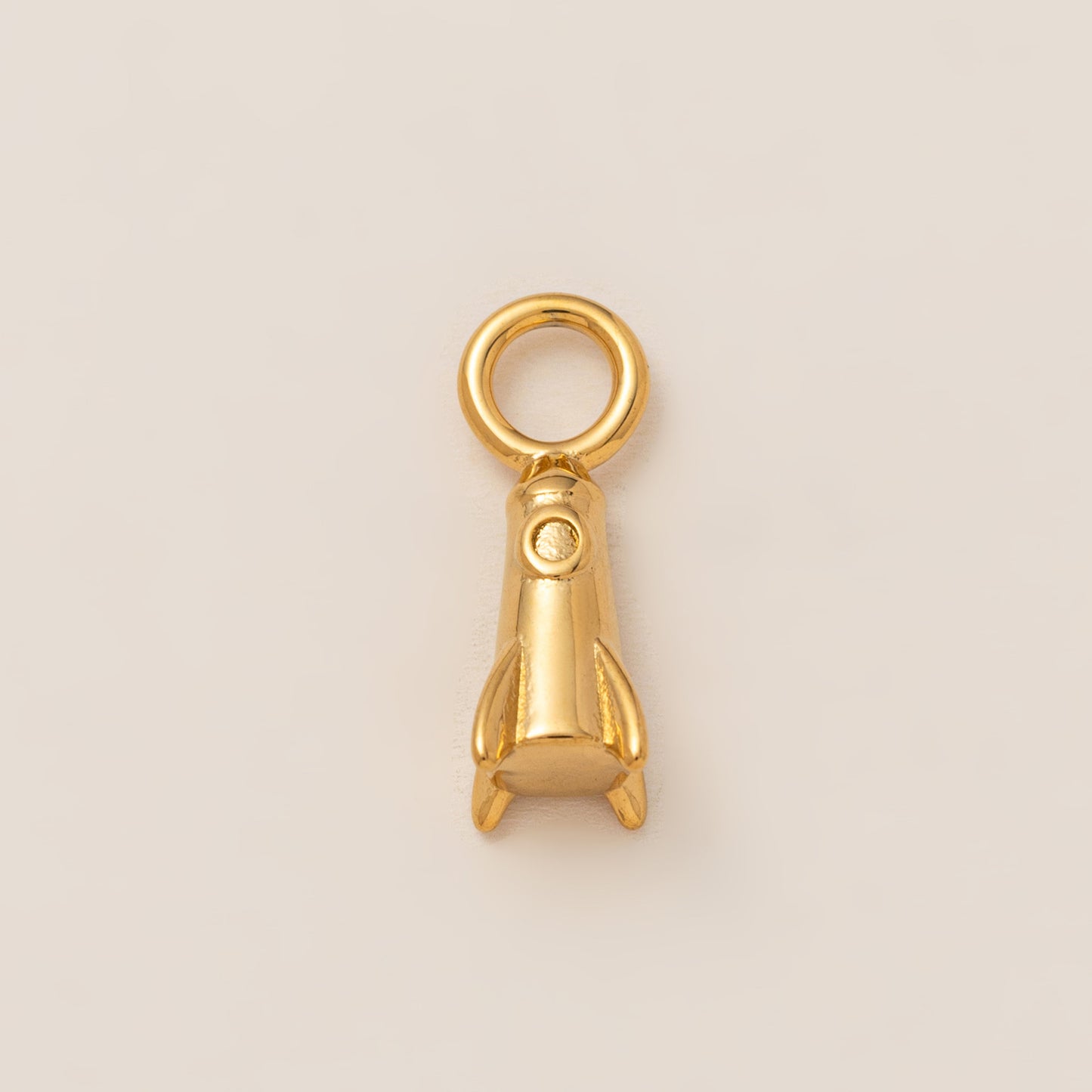 Stainless Steel Playing Card Sieve Rocket Pendant