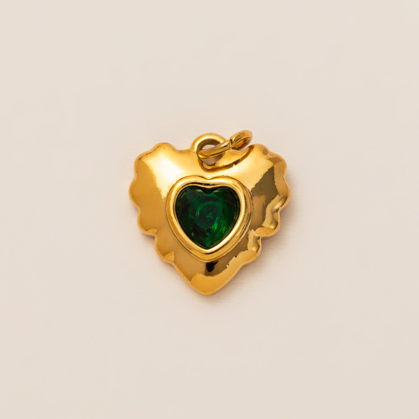 Stainless Steel Four Leaf Clover Mushroom Racquet Pendant