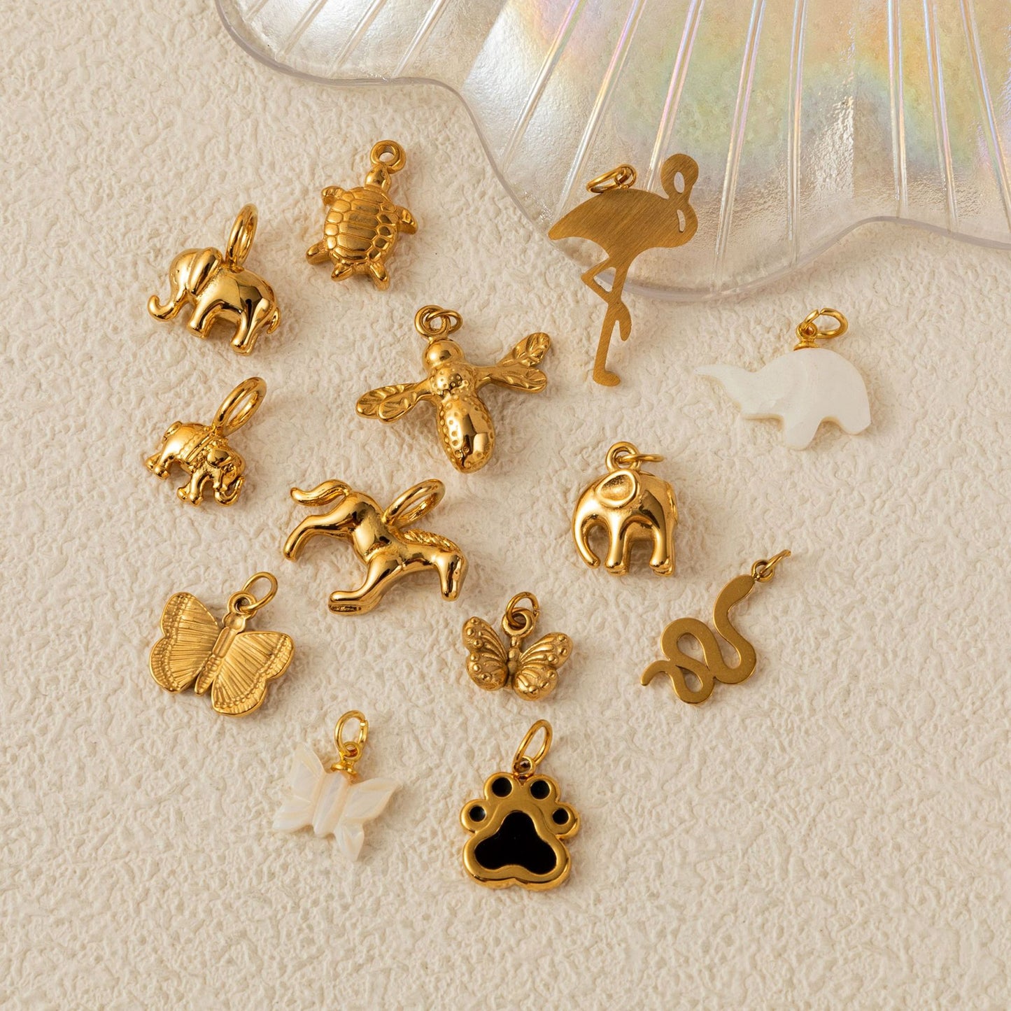 Stainless Steel Insect Animal Series Pendant