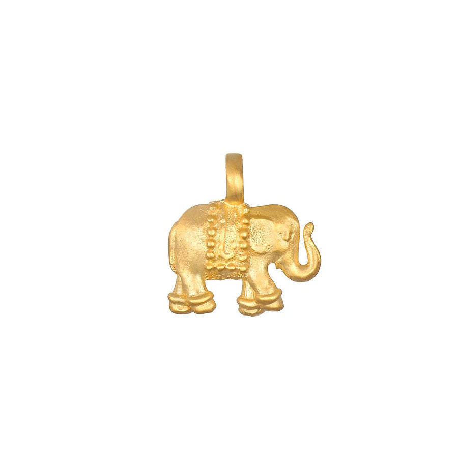 Stainless Steel Mini Elephant Lotus Sun Pendant