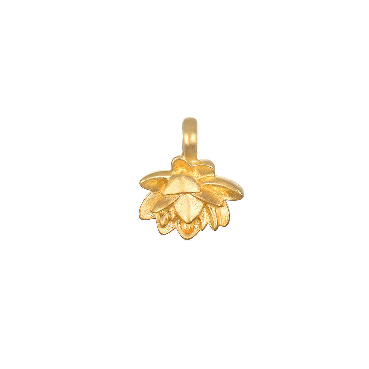 Stainless Steel Mini Elephant Lotus Sun Pendant
