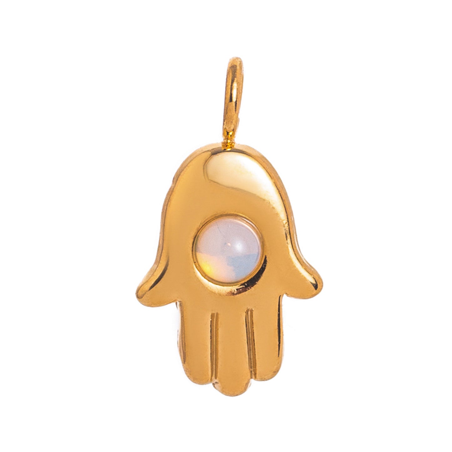 Stainless Steel Mini Elephant Lotus Sun Pendant