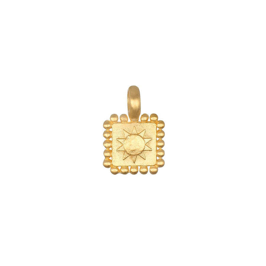 Stainless Steel Mini Elephant Lotus Sun Pendant