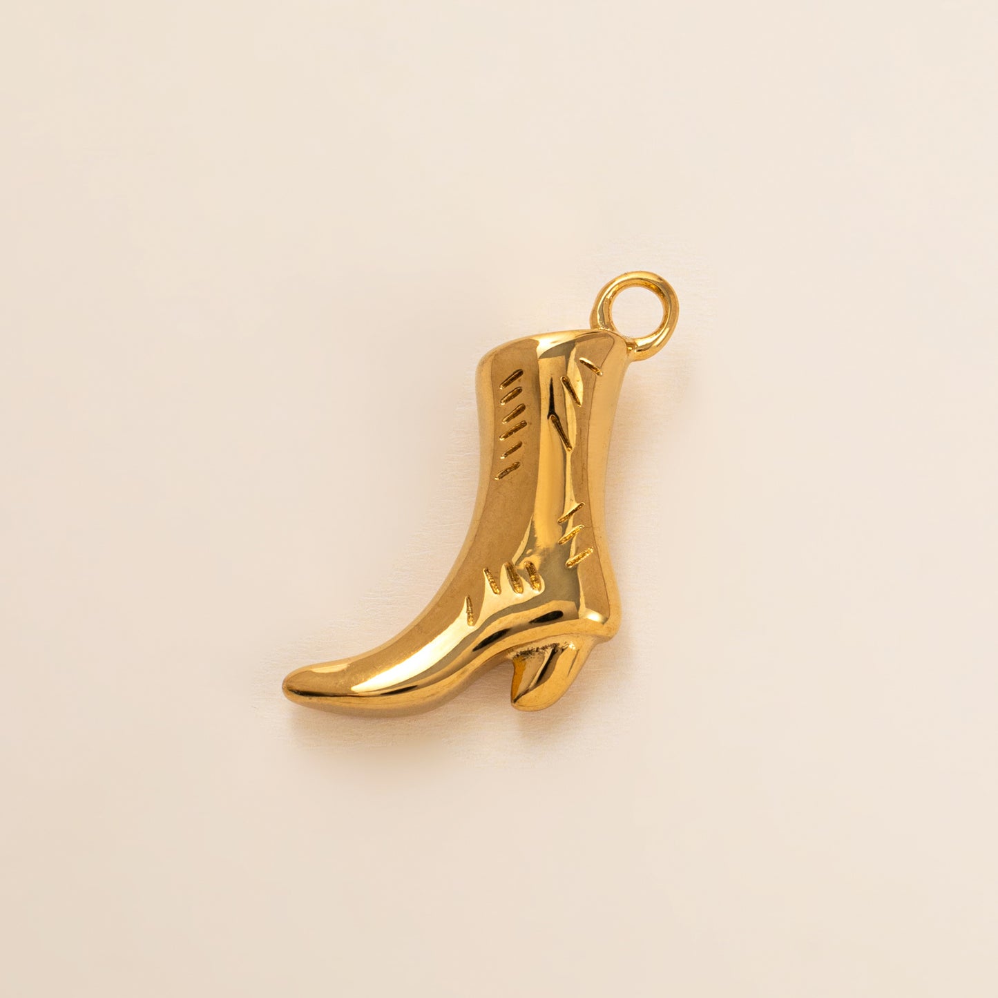 Stainless Steel Boots Horseshoe Heart Pearl Pendant