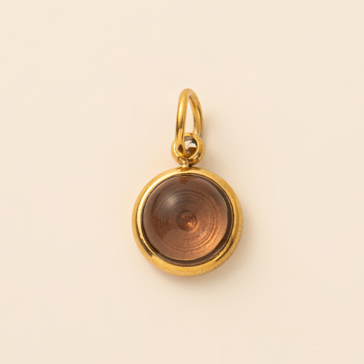 Stainless Steel Twelve Birthstone Round Pendant