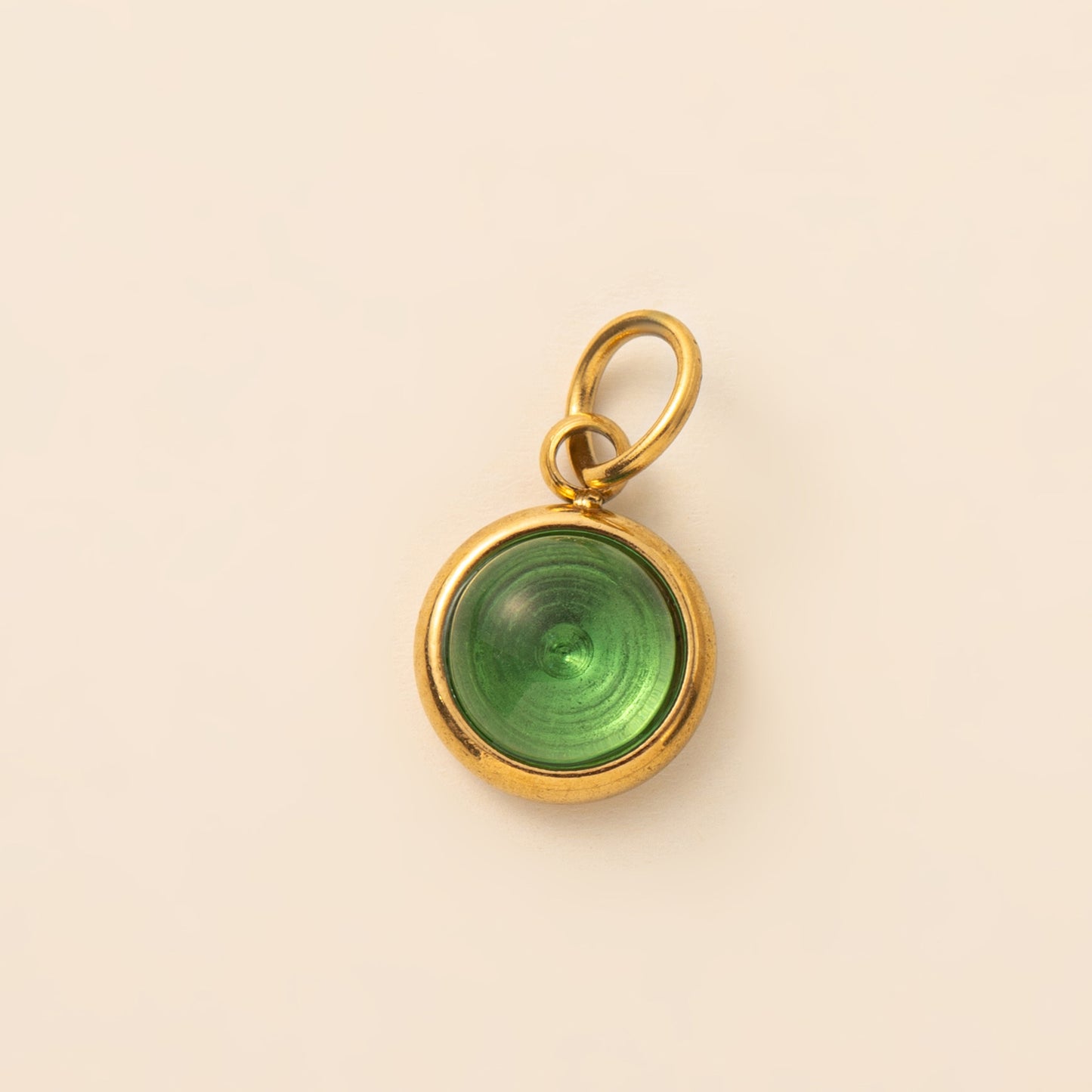 Stainless Steel Twelve Birthstone Round Pendant