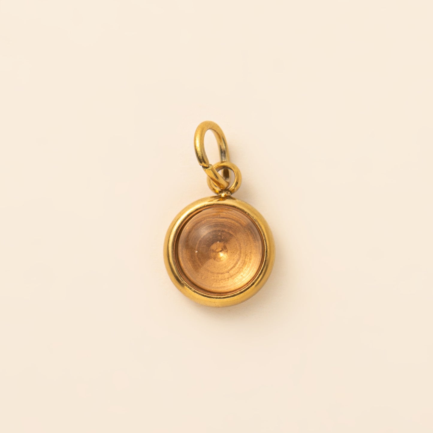 Stainless Steel Twelve Birthstone Round Pendant