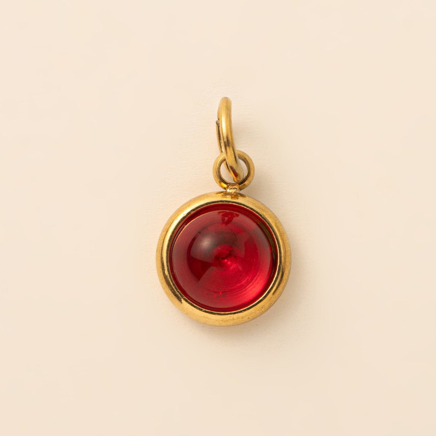 Stainless Steel Twelve Birthstone Round Pendant