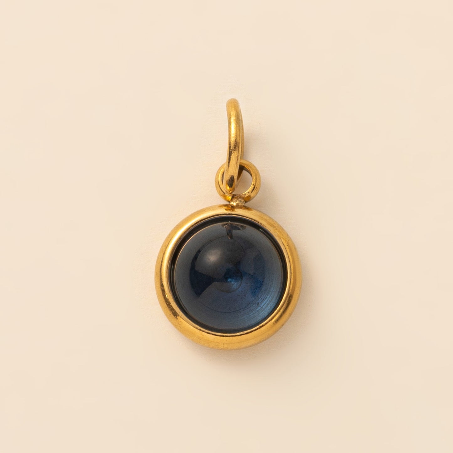 Stainless Steel Twelve Birthstone Round Pendant