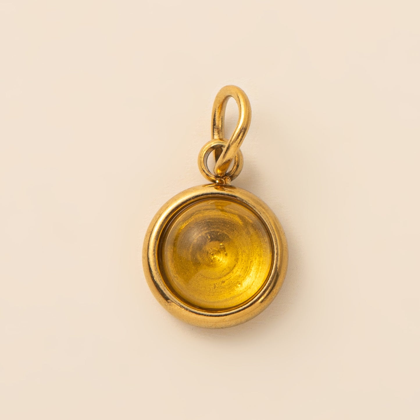 Stainless Steel Twelve Birthstone Round Pendant