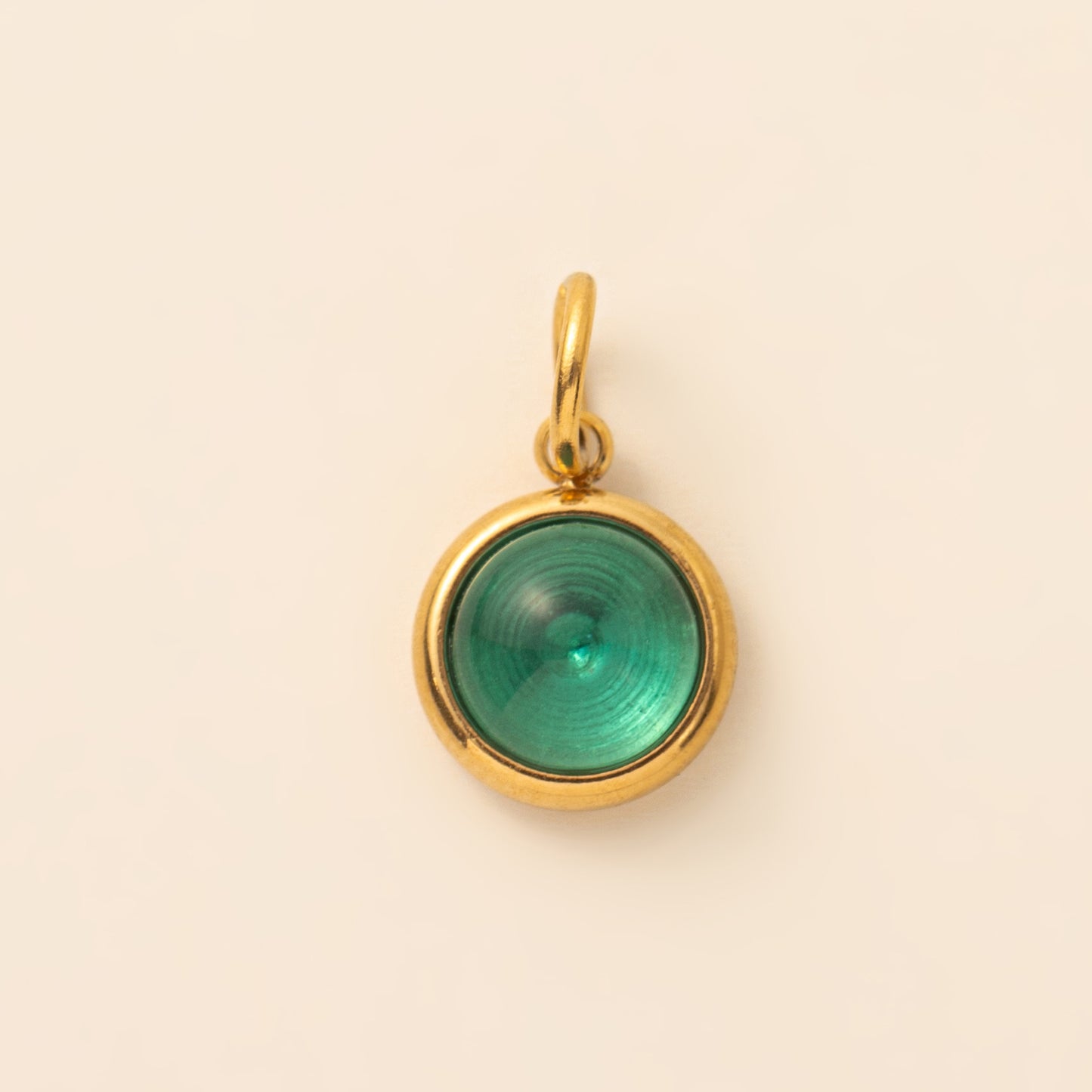 Stainless Steel Twelve Birthstone Round Pendant