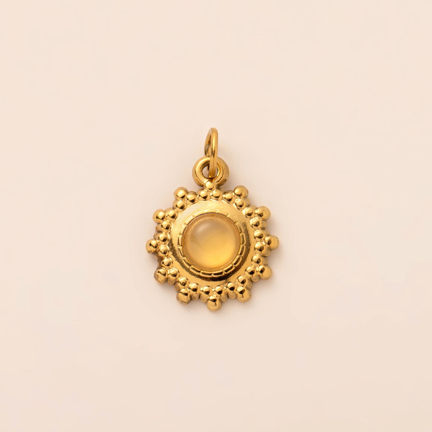 Stainless Steel Moon and Star Pendant