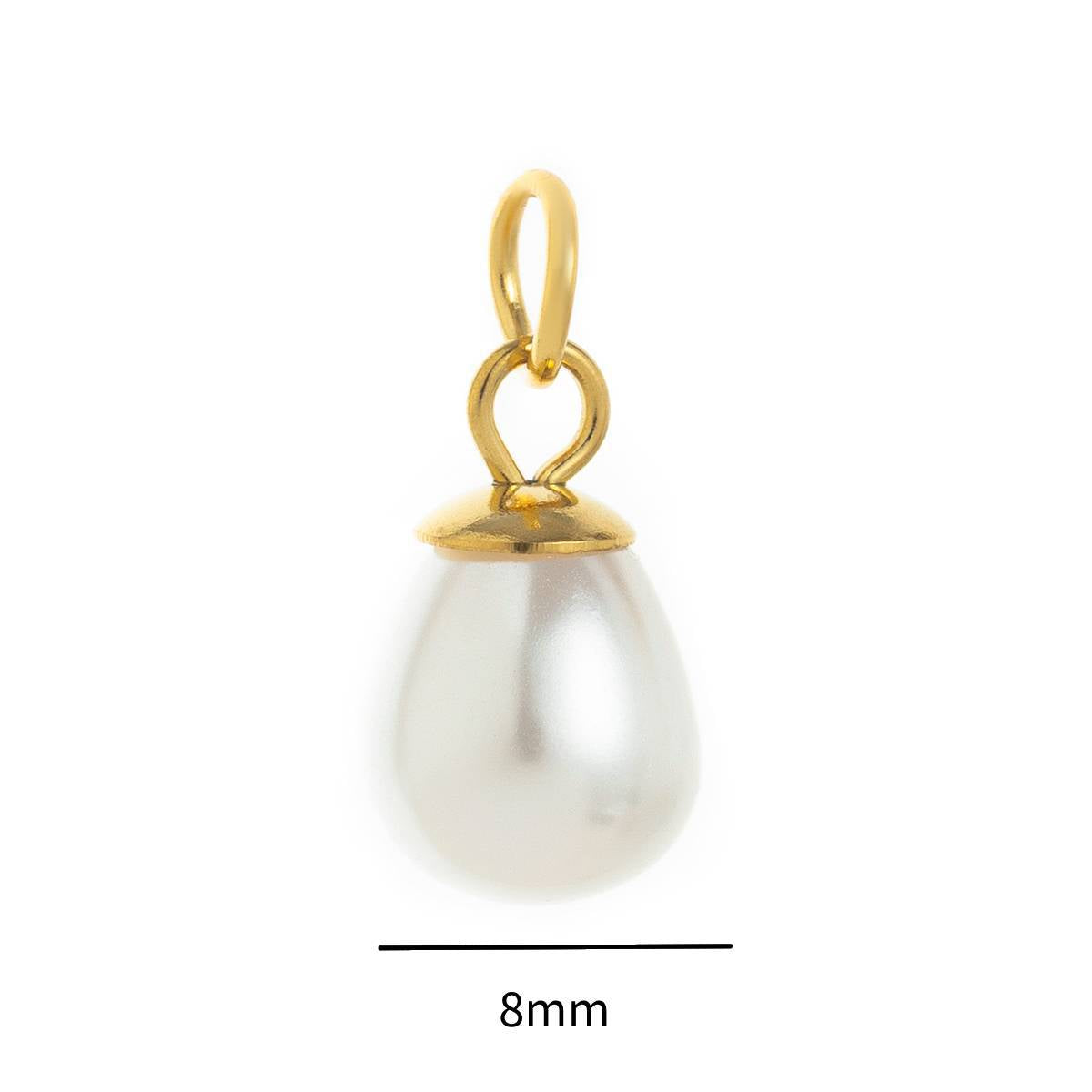Stainless Steel Coin Heart-shaped Natural Stone Pendant