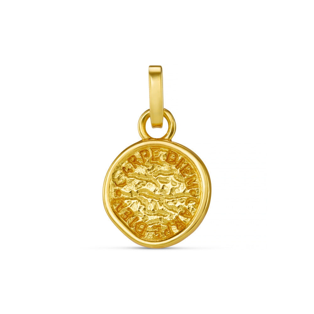 Stainless Steel Coin Heart-shaped Natural Stone Pendant